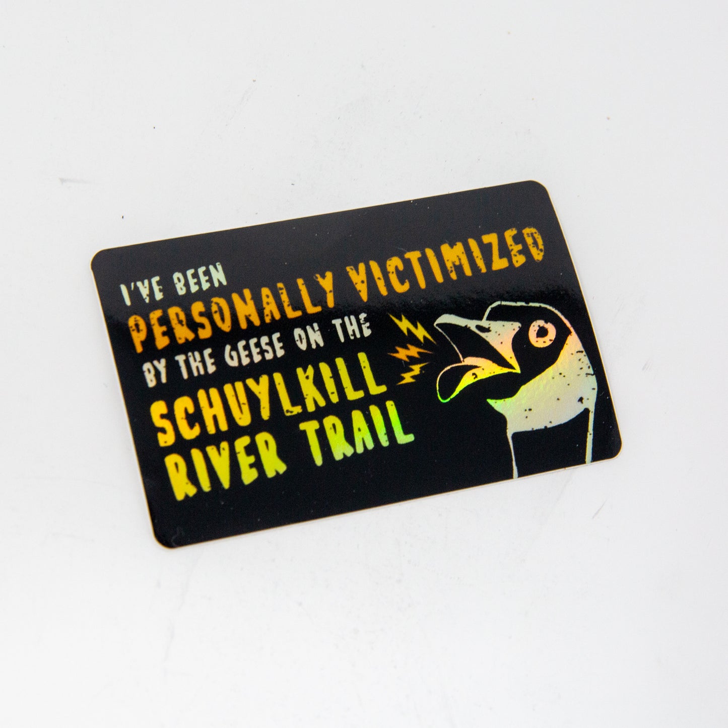 Schuylkill River Trail Geese Holographic Sticker