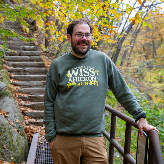 Wissahickon Valley Park Nature Olive Crewneck
