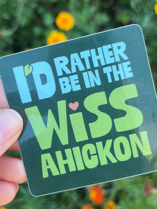 I'd Rather Be in the Wissahickon – Philly-Inspired Vinyl Sticker (2.5" x 2.5")