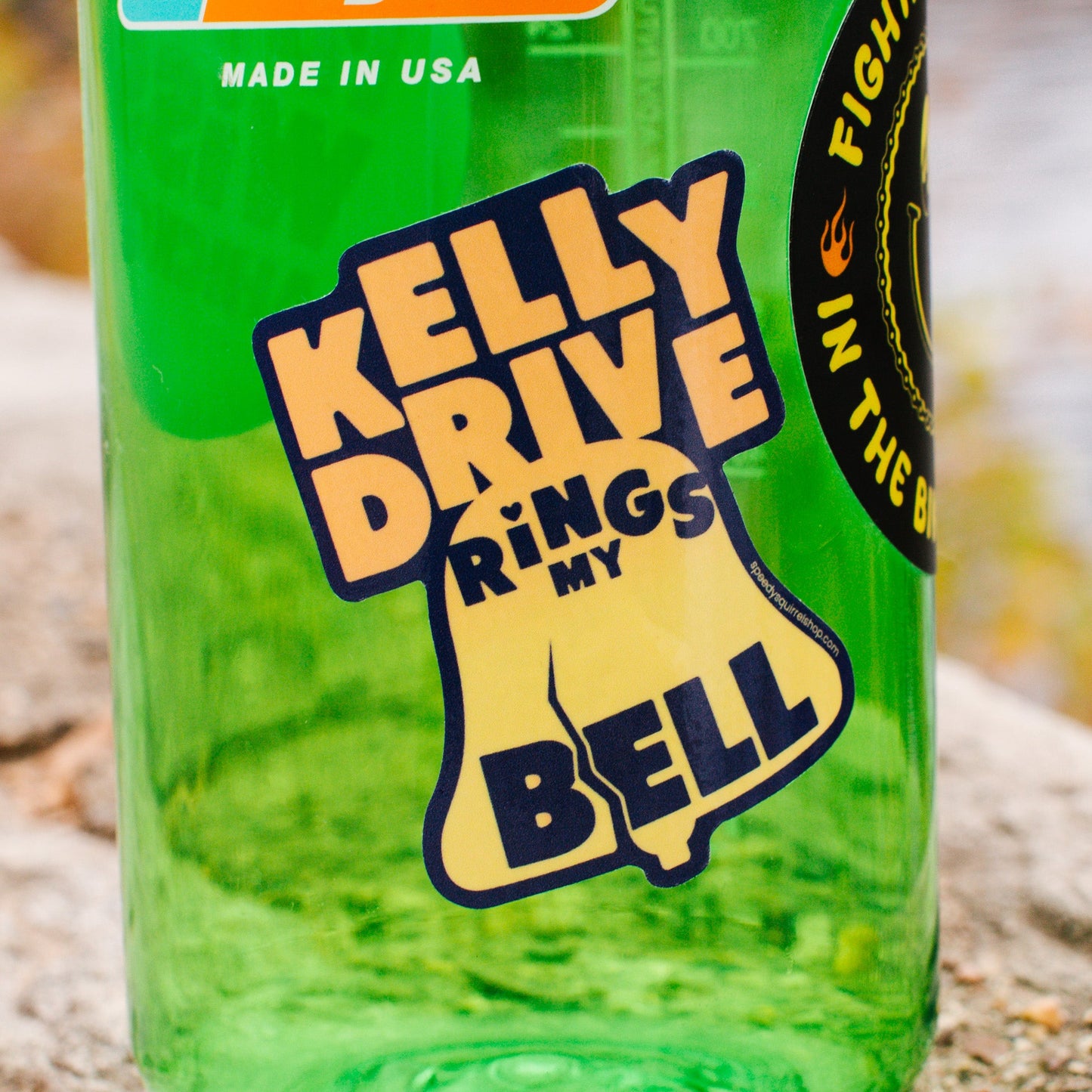 Kelly Drive Rings My Bell Weatherproof Sticker