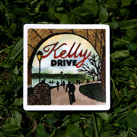 Kelly Drive Trail Philadelphia Weatherproof Sticker