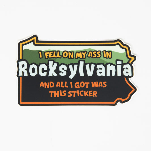 Rocksylvania Vinyl Sticker: Pennsylvania Appalachian Trail and Hiking Gift
