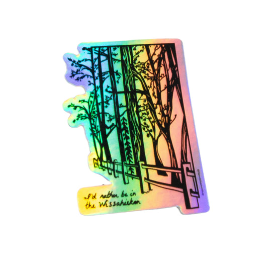 Holographic Wissahickon Valley Park Philadelphia Sticker