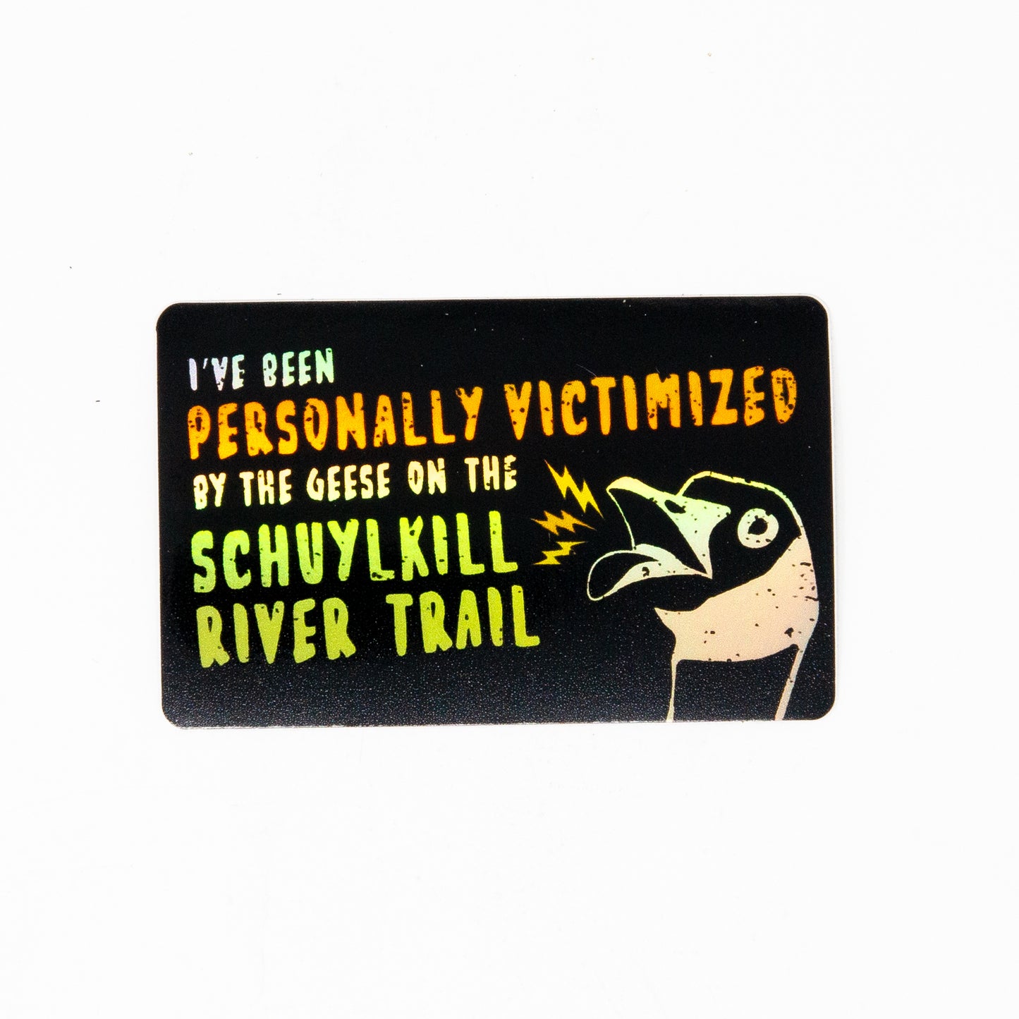 Schuylkill River Trail Geese Holographic Sticker