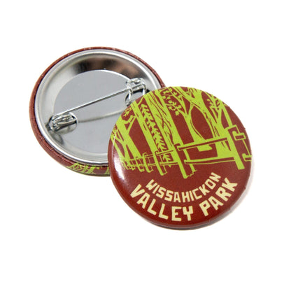 Red Pin with green trees with 'Wissahickon Valley Park" text