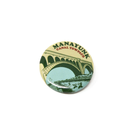 Manayunk Canal Towpath Bridge Round Pin