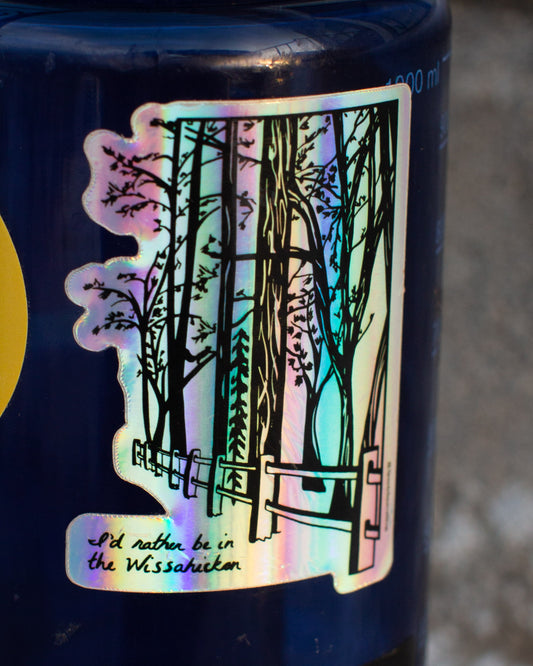 Holographic Wissahickon Valley Park Philadelphia Sticker