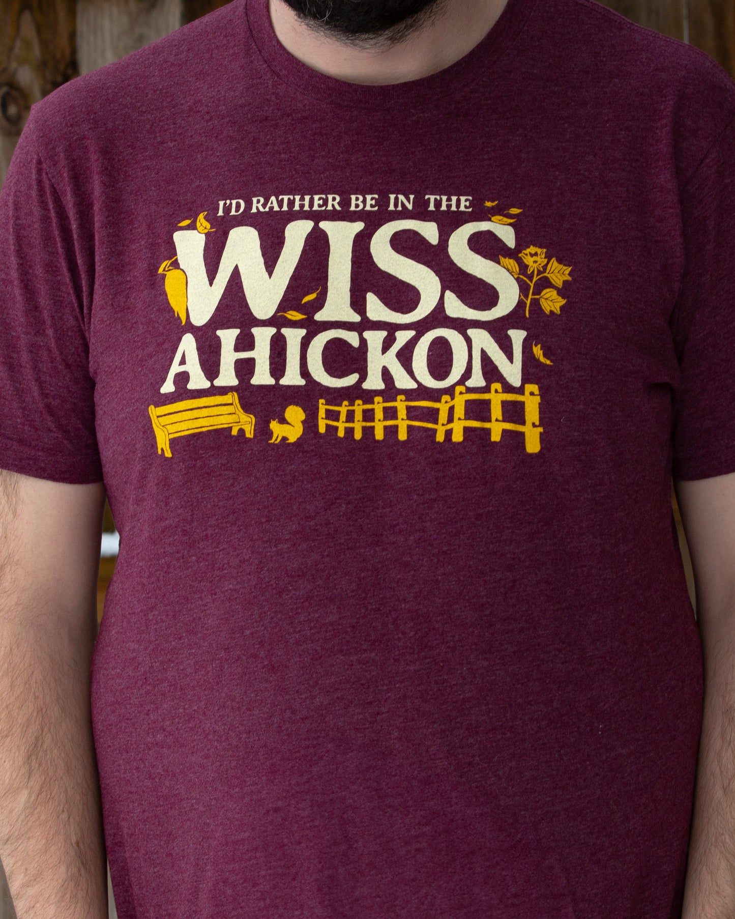 I'd Rather Be in the Wissahickon Text Tshirt