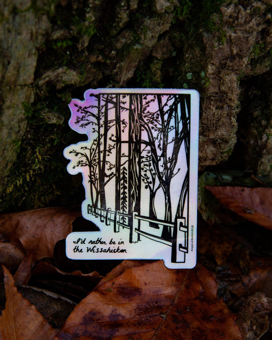 Holographic Wissahickon Valley Park Philadelphia Sticker