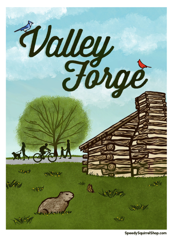 Valley Forge Park Vinyl Sticker